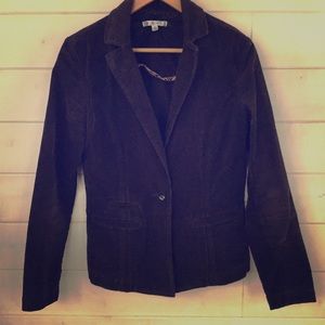 Brown corduroy one button blazer by Cabi